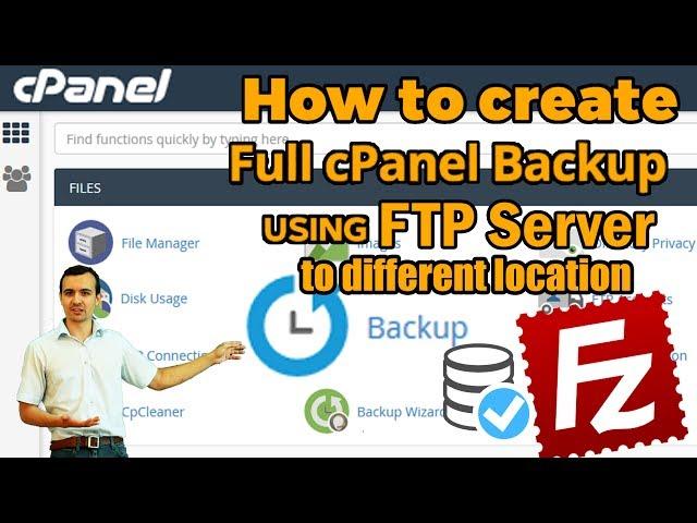 How to create full cPanel Backup via FTP to different server [Easy method] ️