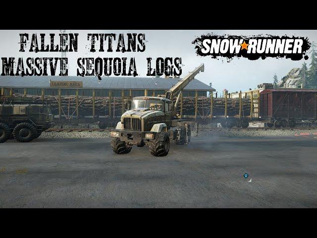 Fallen Titans 3 Giant Sequoia Trees Grainwoods River Wisconsin USA Phase 3 Snowrunner DLC