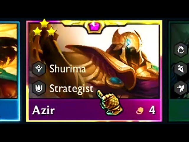 3 star Azir ⭐⭐⭐ Glory to Shurima! | TFT Set 9