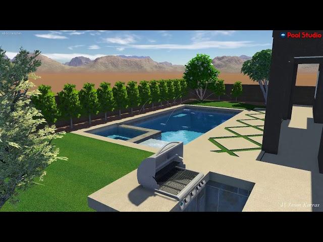 Modern Pool and Spa ( Winslow's design in 3-D)