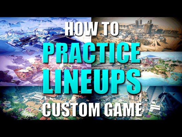 How to PRACTICE Valorant LINEUPS in Custom Game - Enable CHEATS and Fly Around the Map