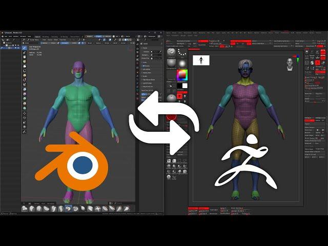 Zbrush - Blender bridge GoB add-on full Tutorial (2025 Updated)