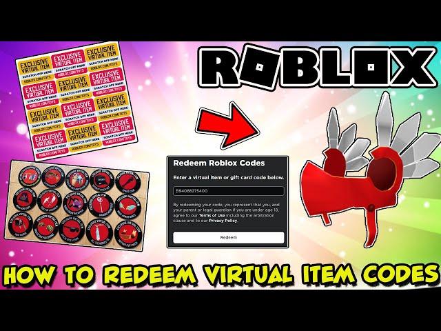 HOW TO REDEEM VIRTUAL ITEM CODES ON ROBLOX (2022)