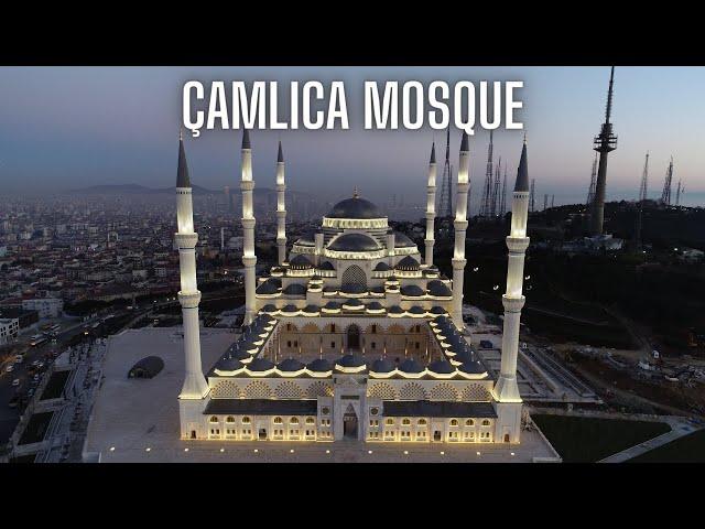 Heavenly Heights: A Breathtaking Drone Flight over Çamlıca Mosque 