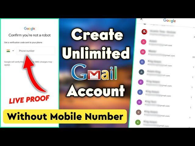 Unlimited Gmail Account Without Number Verification | Unlimited Gmail Kaise Banaye | King TECH