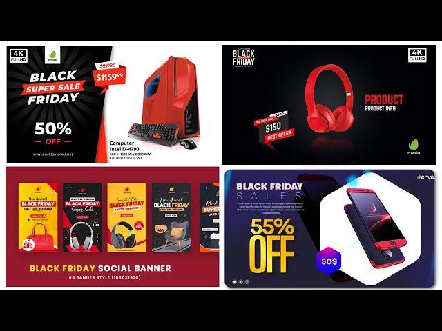 Top 10 Black Friday Sale After Effects Templates