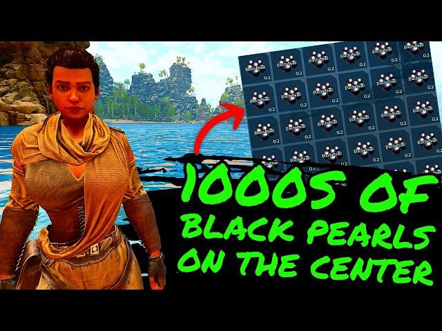 How To Get 1000s Of BLACK PEARLS on THE CENTER in Ark Survival Ascended!!! Black Pearls Guide