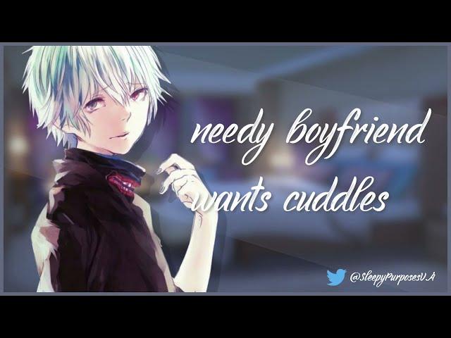 Needy boyfriend wants cuddles (Asmr) (Sleep Aid) (Cuddles) (Rain Sounds)