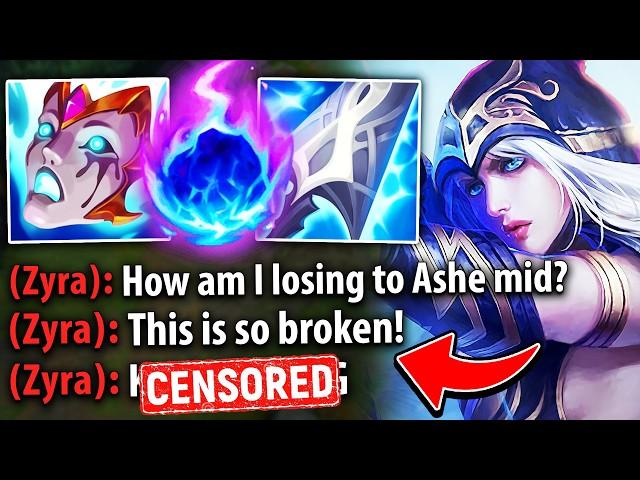 I embarrassed enemy Zyra with poke Ashe and she had a mental breakdown