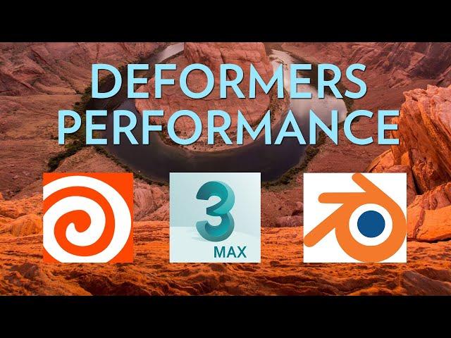 Parametric modifiers Performance:  3ds Max vs Blender vs Houdini