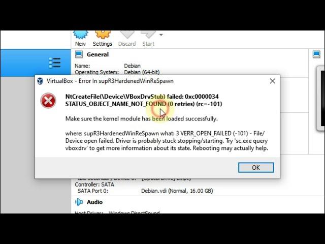 Nt Create File failed Error Solved in VirtualBox || Nt Create File Failed Error in VirtualBox