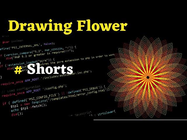 Drawing a Flower With Python!! (Turtle Module) #shorts #PythonTurtle