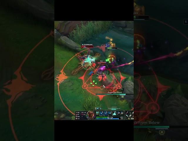 Rank 1 Pyke triple killes and lives on 1 HP