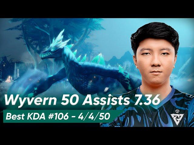 Whitemon WINTER WYVERN 7.36 SUPPORT 5 Pos | Dota 2 Pro Gameplay