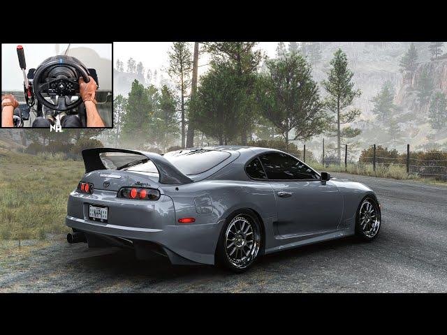 1600HP Turbo Anti-Lag Toyota Supra | Forza Horizon 5 | Steering Wheel Gameplay