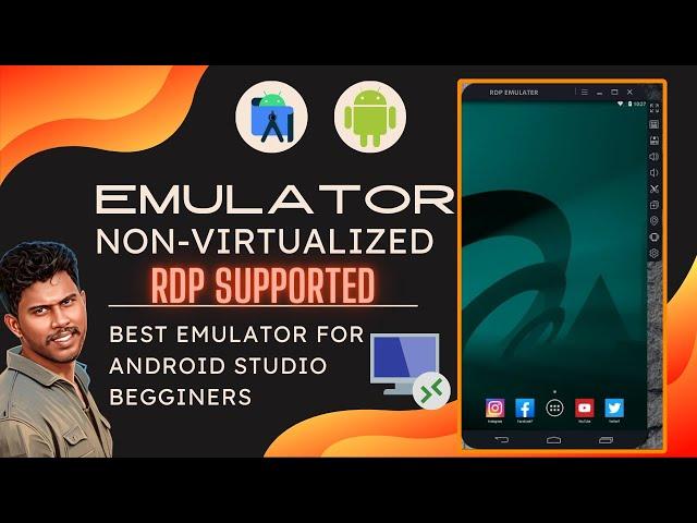 Run Android Emulator On RDP Without Virtualization | RDP Android Studio Emulator Problem Fixed