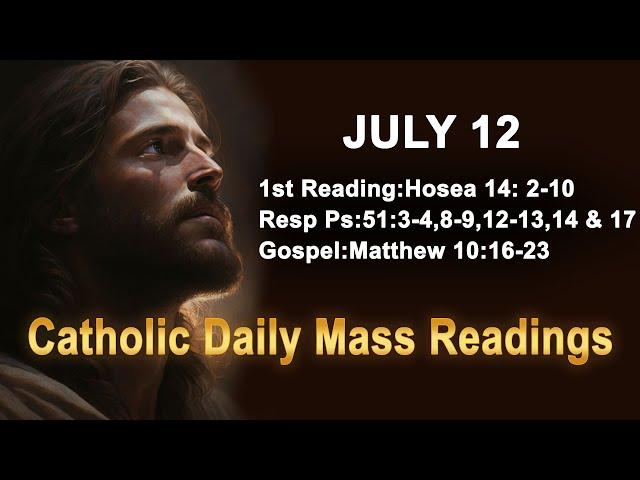 Catholic Daily Mass Readings for today I Friday July 12 2024