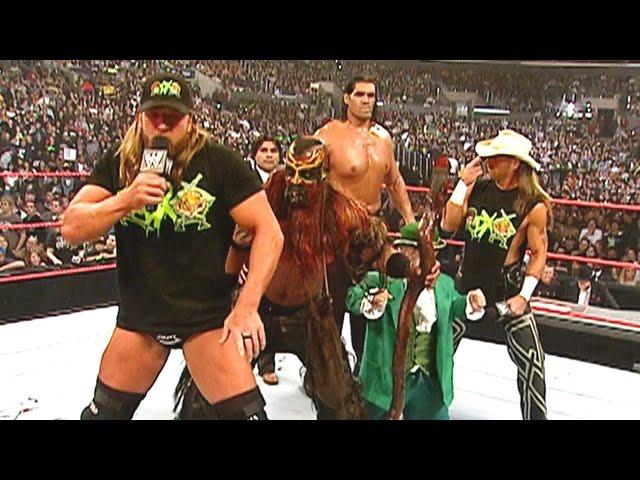 Great Khali, Hornswoggle and The Boogeyman try to join DX