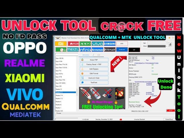 ↗️All Oppo Realme Vivo Huawei Xiaomi Frp Mi Account Pattern Pin Unlock Tool, All Mobile Unlock Tool