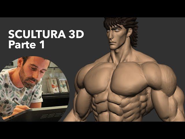 "Ken il Guerriero" - LIVE di Scultura 3D - Parte 1