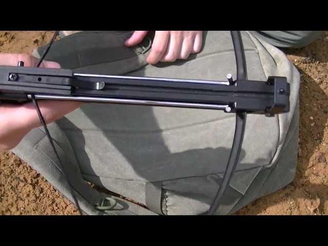 Crossbow pistol 50 lb shooting and Stringing bow string