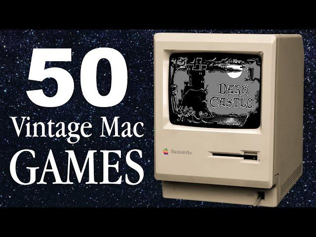 50 Vintage Mac Games in 15 Minutes! (Black & White 68K Macintosh Games)