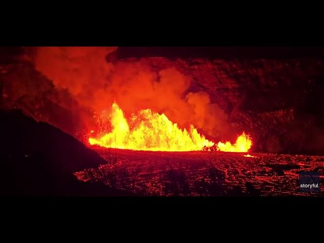 Hawaii Resident Captures Footage of Kilauea Lava Fountains