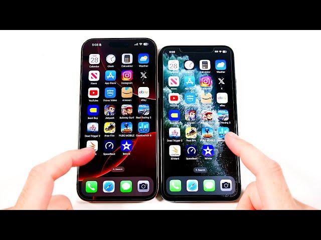 iPhone 16 Pro Max vs iPhone 11 Pro Max Speed Test