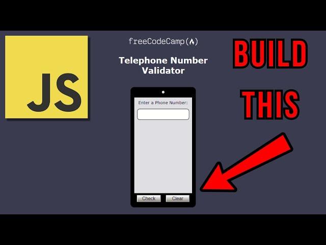 FreeCodeCamp Telephone Number Validator Project Tutorial & Walkthrough