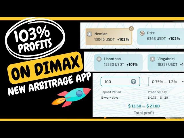 Earn $10k Profits On Dimax - Turn $100 to $5000 Daily, Profitable Arbitrage Bot - Real Dimax Review