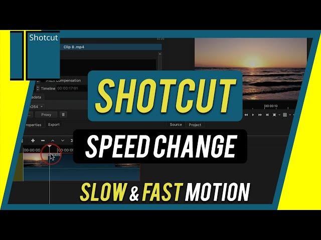 How to Speed Up or Slow Down a Video Clip in Shotcut