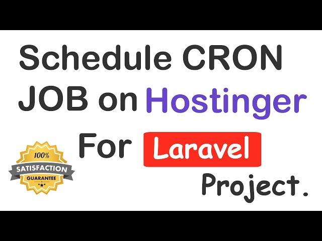 How to Schedule the Cron Job on Hostinger for Laravel Project | Run Cron Job on Hostinger