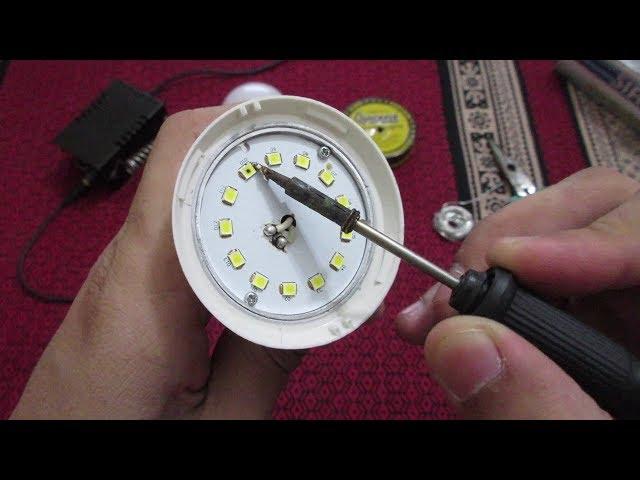 How to repair any fused or not working Led bulb at home by your self easily