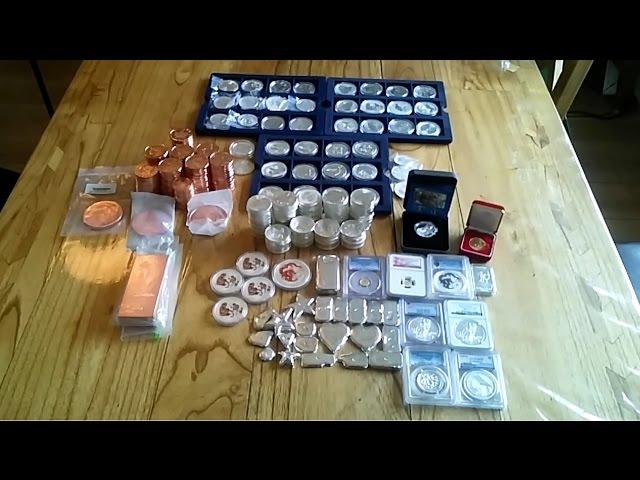 My Entire Bullion Stack - Gold, Silver & Copper nearly 500 Oz!