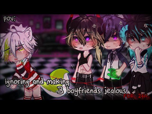 Ignoring And Making 3 Boyfriends Jealous For 24h Prank ||Gacha Club||