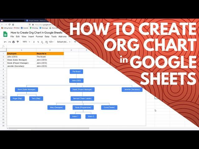 How to Create Org Chart in Google Sheets