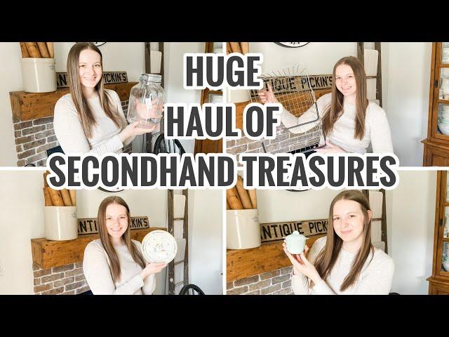 IT’S A LONG ONE! Huge Haul Full of Thrifted & Antique Finds