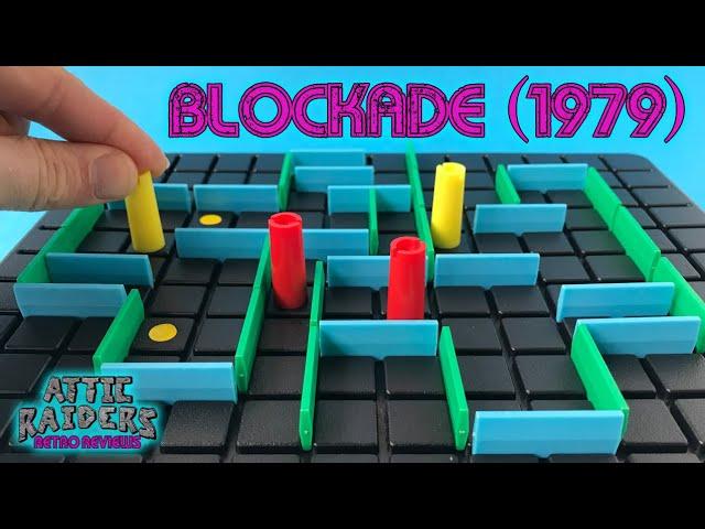 Blockade (1979) by Lakeside - Abstract Strategy Vintage Board Game Review - Action GT