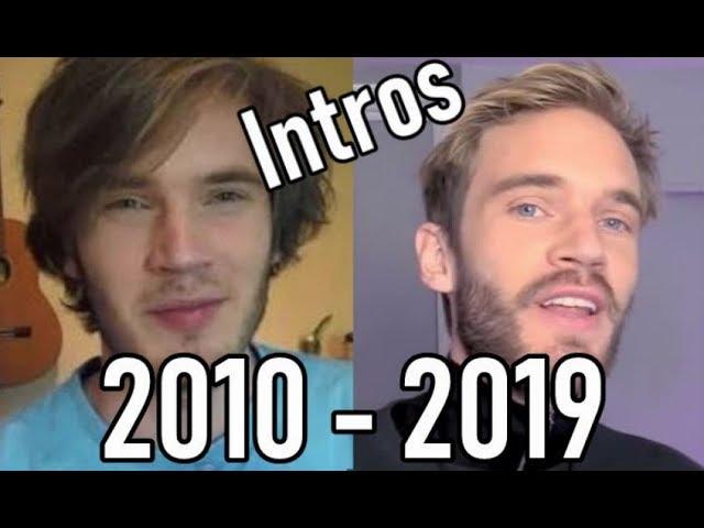 Pewdiepie Intro Evolution [2010 - 2019]