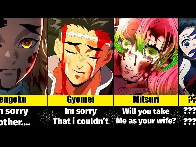 Demon Slayer Characters Last Words || Vibe Comparison