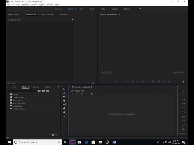 Học Adobe Premiere Pro CC 2018 - Bài 1 - Làm quen với giao diện và tinh chỉnh sơ sơ