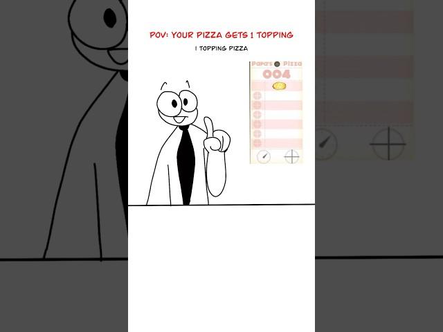 1 Topping Pizza  (Animation Meme) @raxdflipnote  #shorts