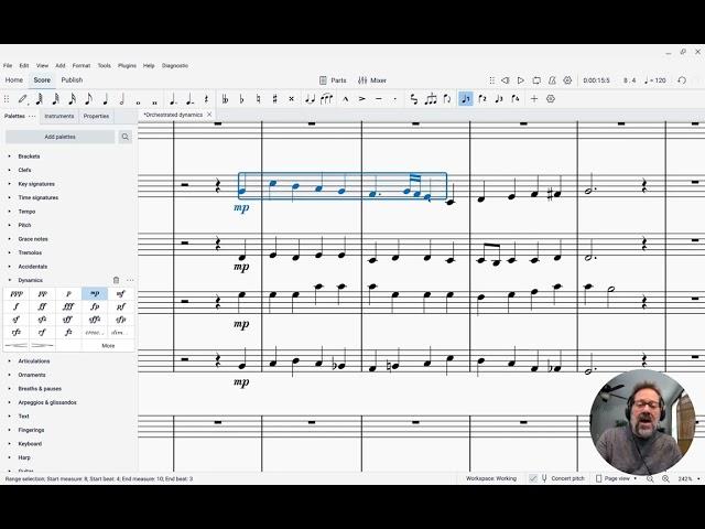 Applying markings to multiple instruments at once