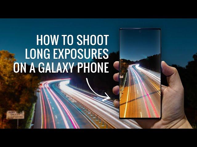 Tutorial: Night Long Exposure photos using a Galaxy phone // #shorts