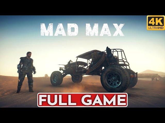 MAD MAX Gameplay Walkthrough FULL GAME [4K 60FPS PC] - No Commentary