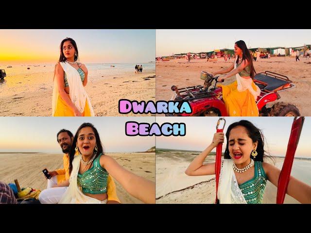 Dwarka Beach pe Traditional dress me Most Dangerous Parasaling Papa ki Comedy Bindass Kavya Holiday