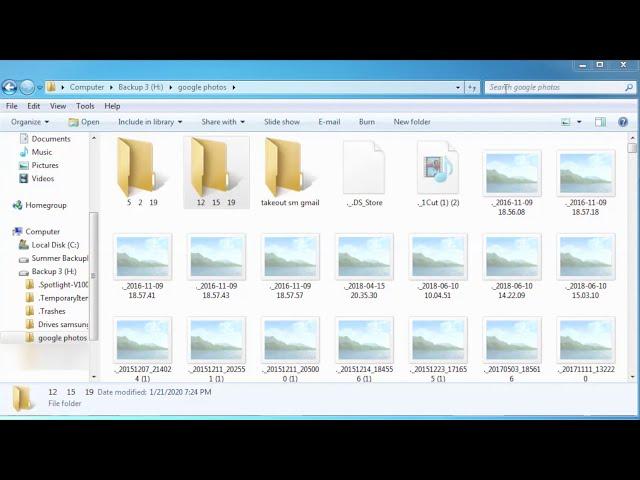 How to Remove Json Files from Google Photo Takeout on a PC