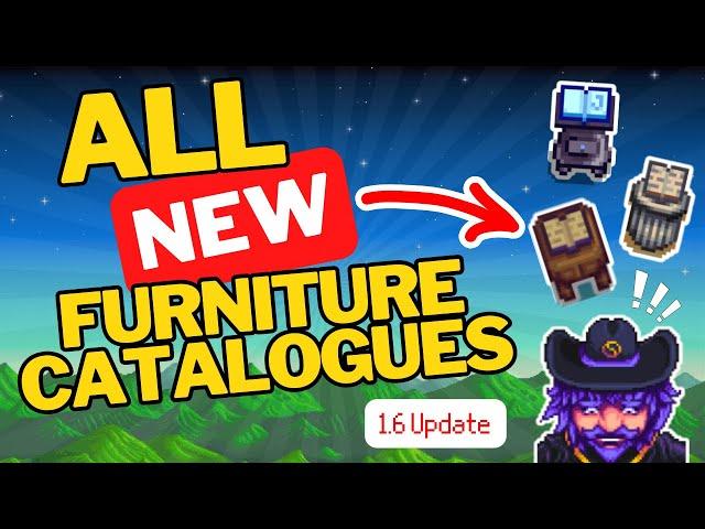 STARDEW VALLEY - ALL 5 new furniture catalogues (1.6 Update)