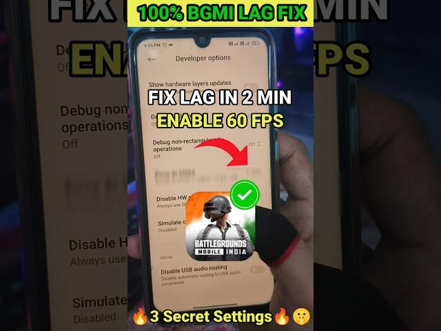 Secret Trick to Fix Lag How To Fix Lag in Bgmi/Pubg | Lag Fix in bgmi | #shorts #gaming #pubgmobile