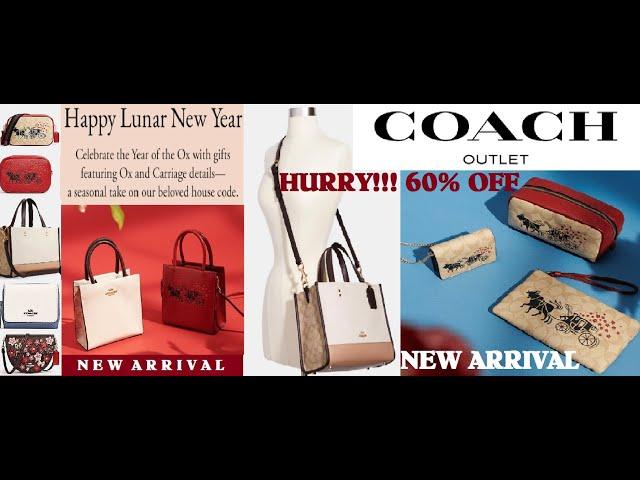 COACH OUTLET 60% OFF NEW ARRIVALS SHOP WITH ME #COACH FEATURING NEW OX AND CARRIAGE DETAILS.